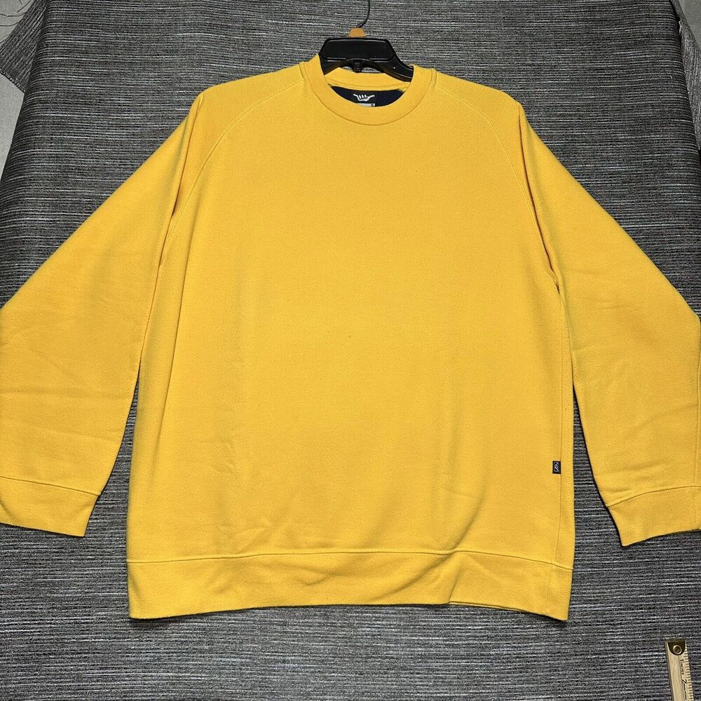 Hang Loose Sweatshirt Men's Size M Yellow Pullover Long Sleeve Made in Brazil